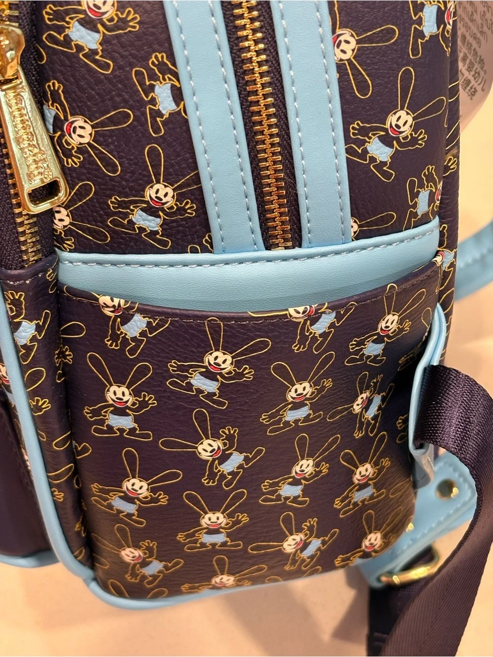 Loungefly D23 Oswald Navy and Light Blue Mini Backpack